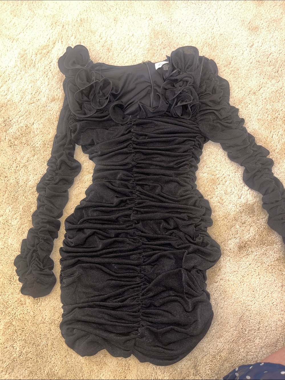 Black Ruffled dress anthropology